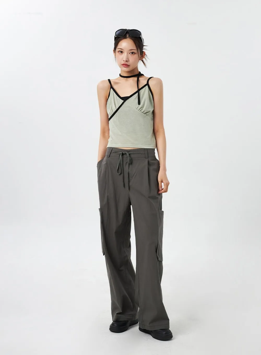 Pocket Wide Track Pants CY303 sold by Lewkin product image thumbnail 3