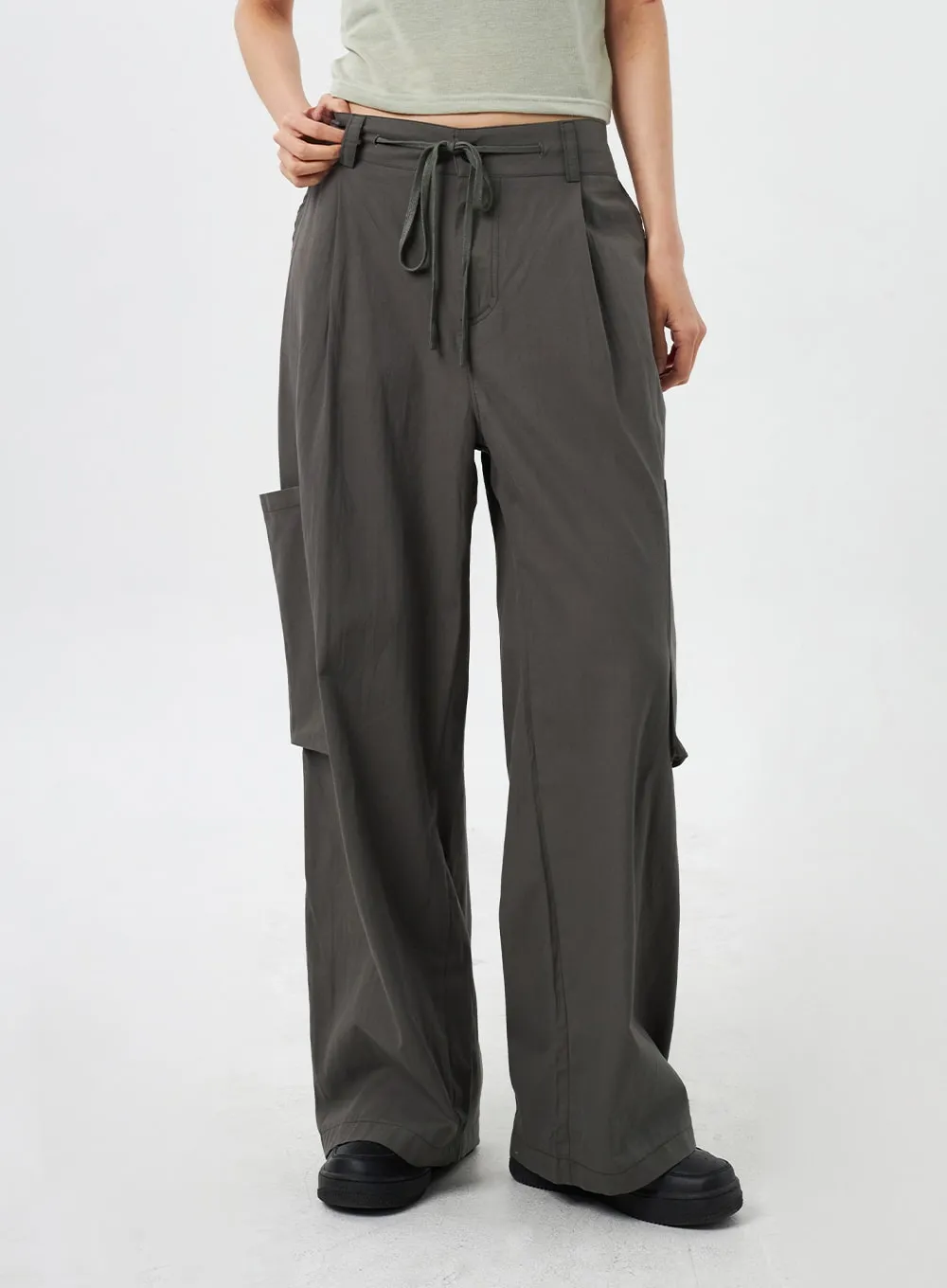 Pocket Wide Track Pants CY303 sold by Lewkin product image thumbnail 2