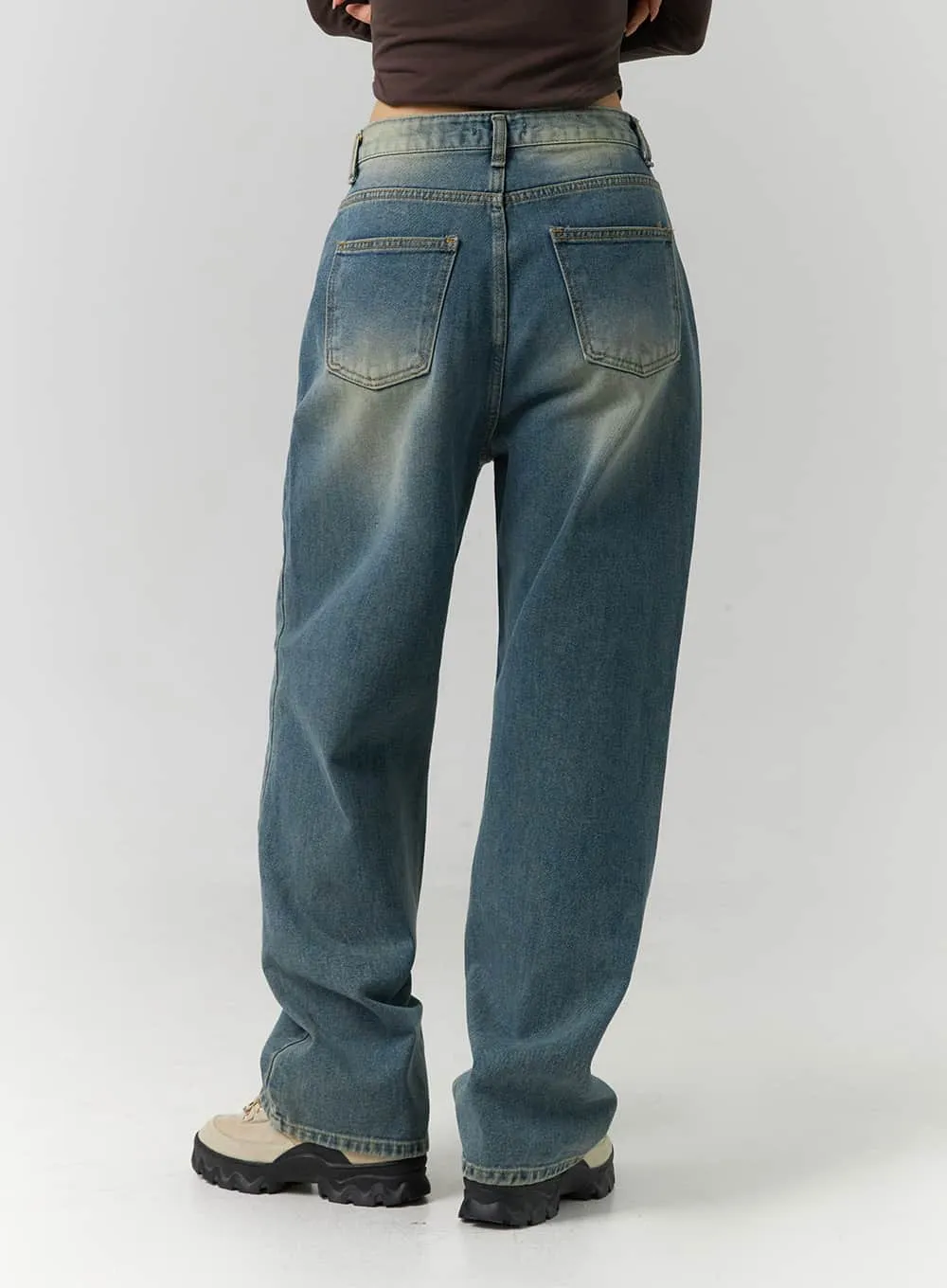 Low-Rise Wide Denim Streetwear ID305 sold by Lewkin product image thumbnail 5