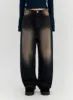 Washed Straight Leg Jeans CN315 sold by Lewkin