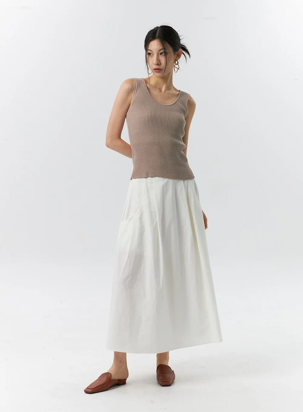 A-Line Maxi Skirt IL326 sold by Lewkin product image thumbnail 4