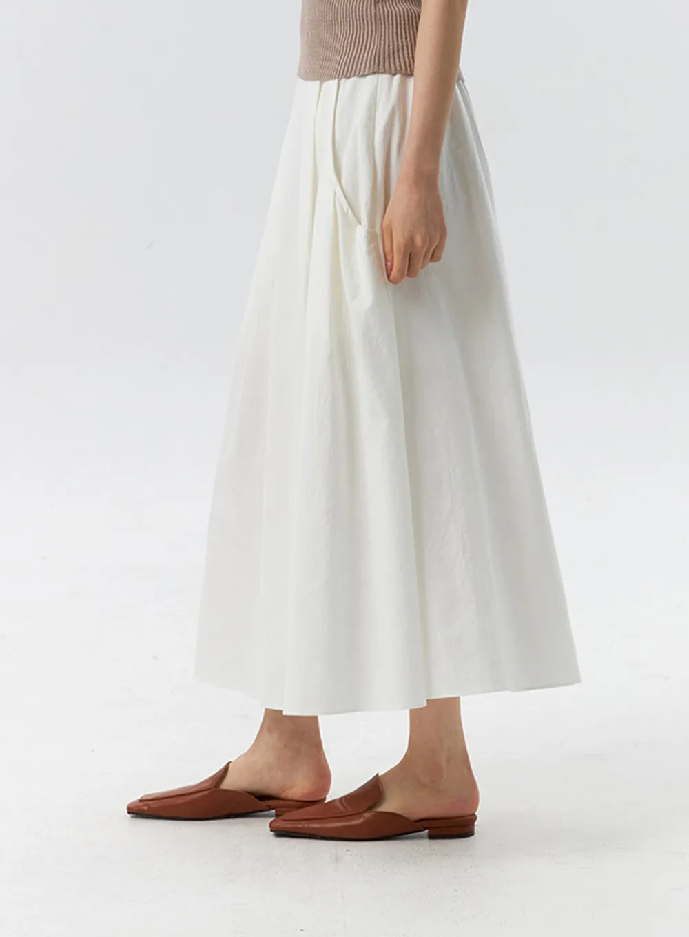 A-Line Maxi Skirt IL326 sold by Lewkin product image thumbnail 5