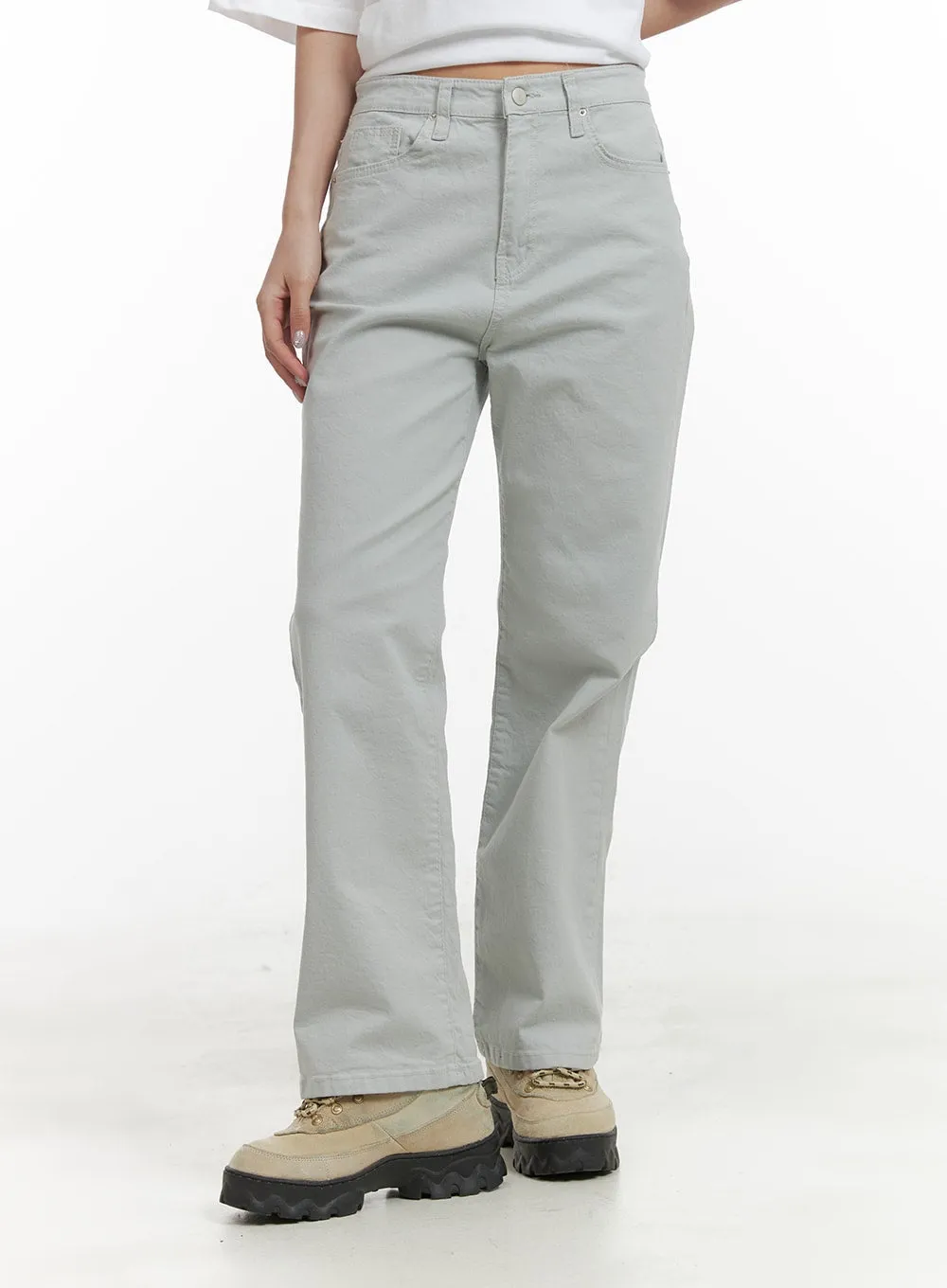 Simple Straight Leg Pants OA415 sold by Lewkin product image thumbnail 2
