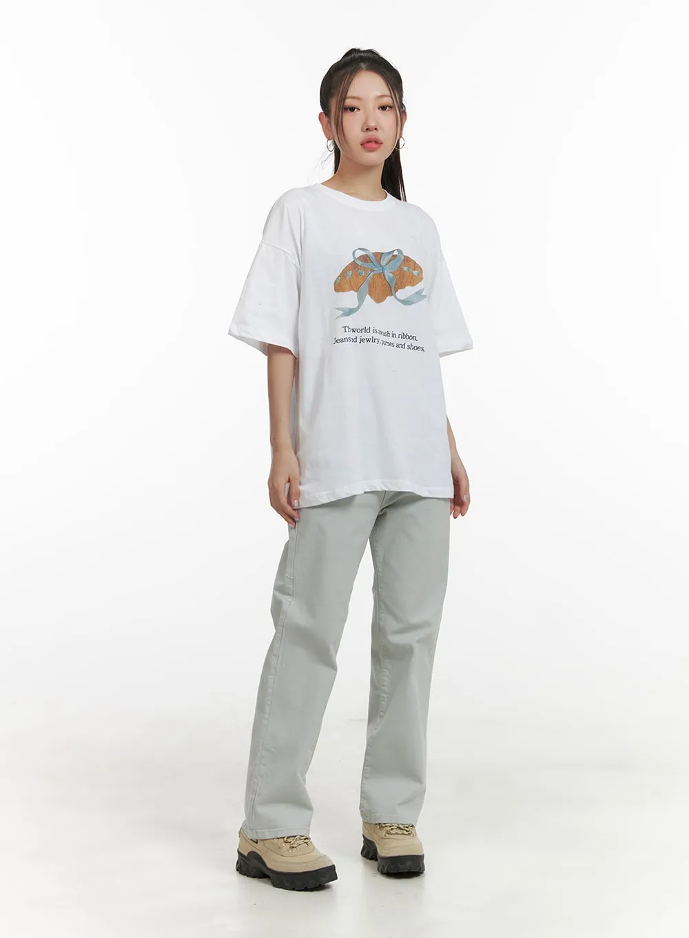 Simple Straight Leg Pants OA415 sold by Lewkin product image thumbnail 4