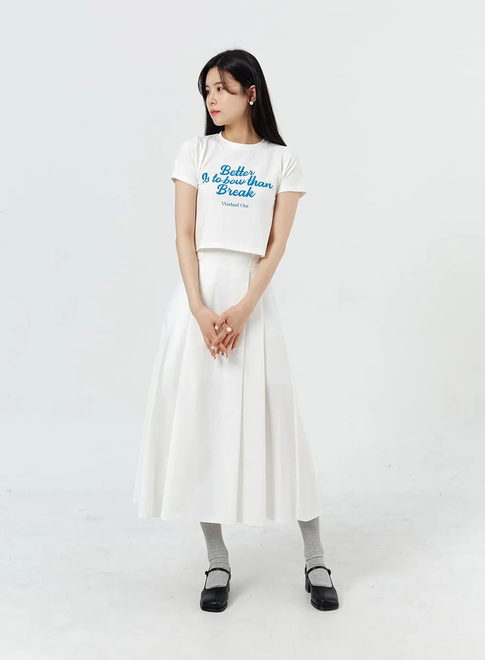 Pleated Maxi Skirt OM321 sold by Lewkin product image thumbnail 2