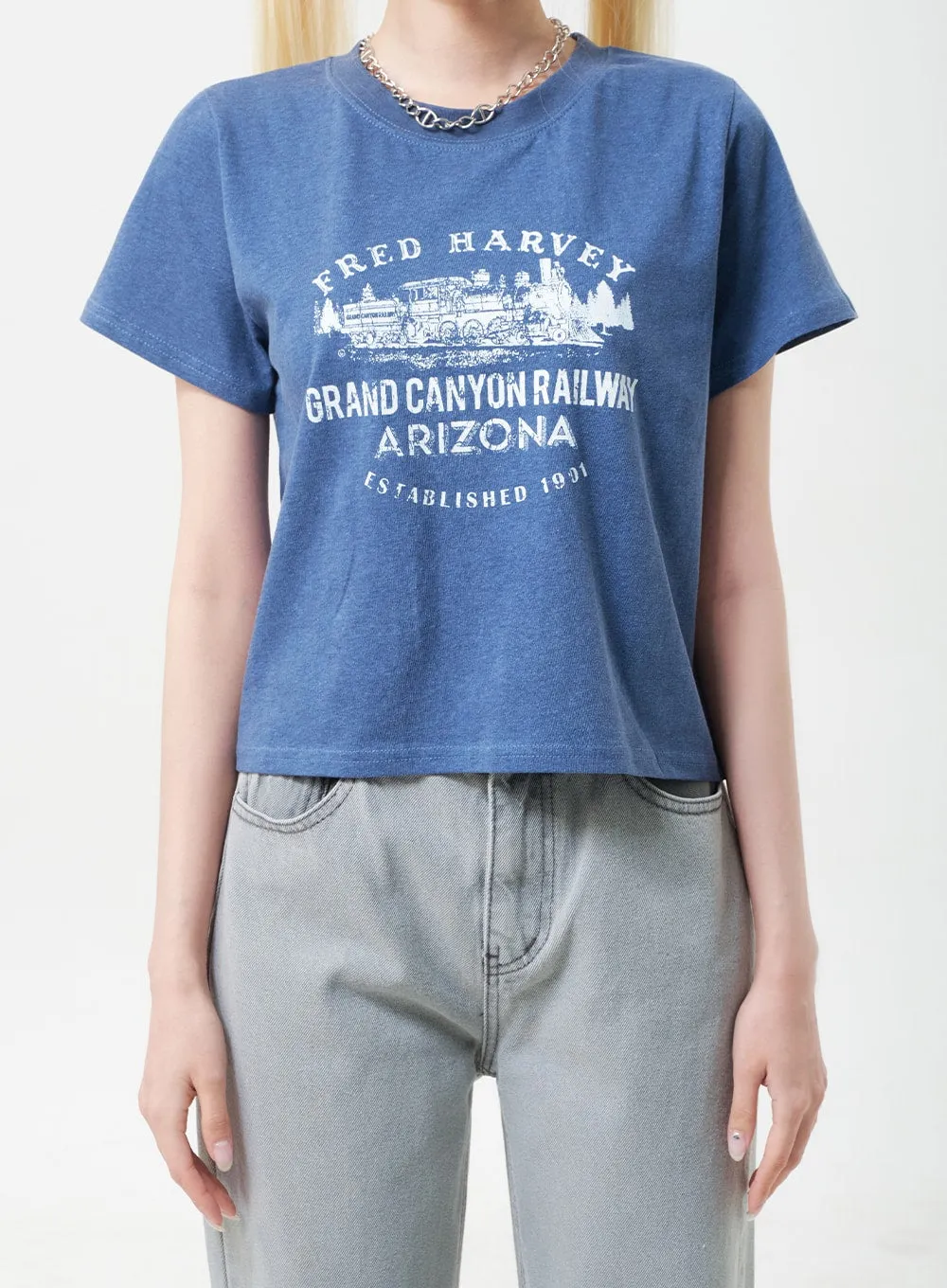 Wide Graphic Tee BU302 sold by Lewkin product image thumbnail 5