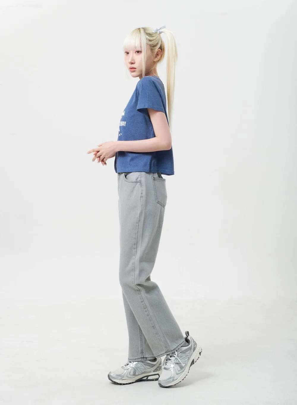 Wide Graphic Tee BU302 sold by Lewkin product image thumbnail 2