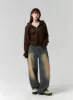 Washed Wide Leg Denim Jeans CG330 sold by Lewkin