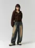 Washed Wide Leg Denim Jeans CG330 sold by Lewkin