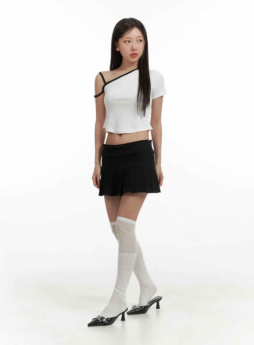 Pleated Mini Skirt CU407 sold by Lewkin product image thumbnail 2