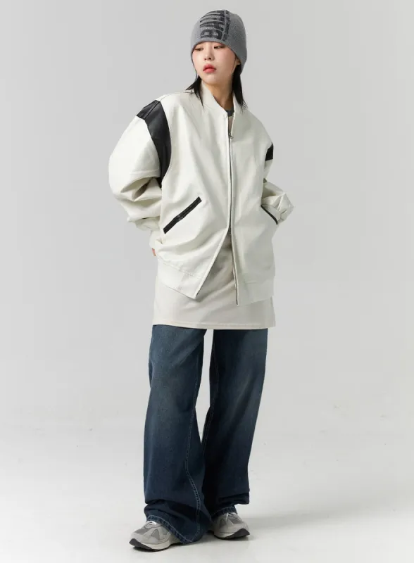 Washed Wide Fit Jeans CS314 sold by Lewkin