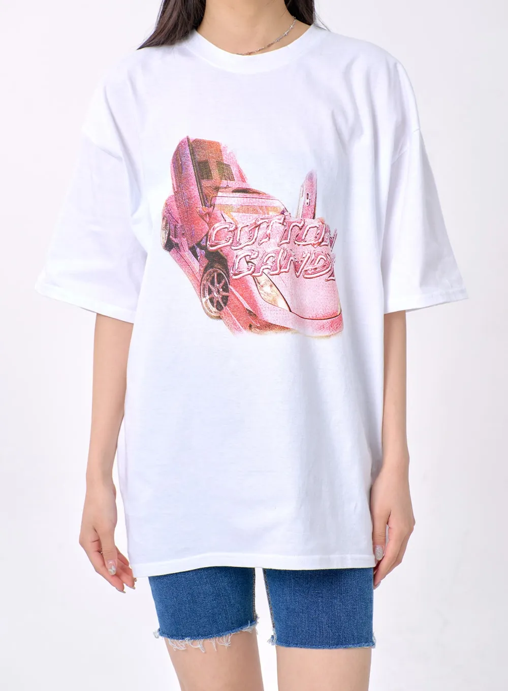 Oversized Graphic Tee BA327 sold by Lewkin product image thumbnail 2