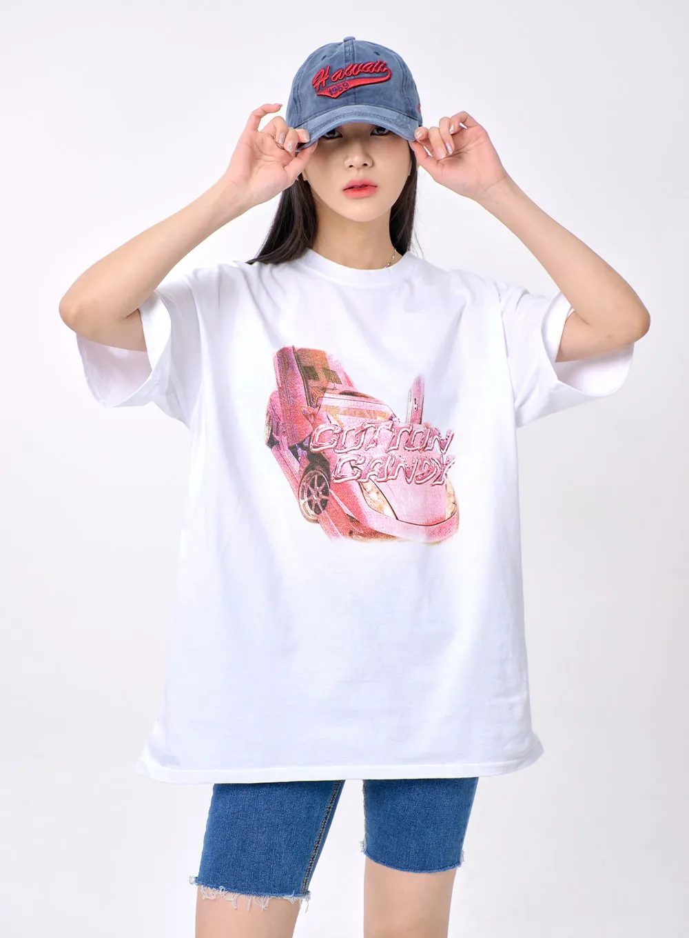 Oversized Graphic Tee BA327 sold by Lewkin