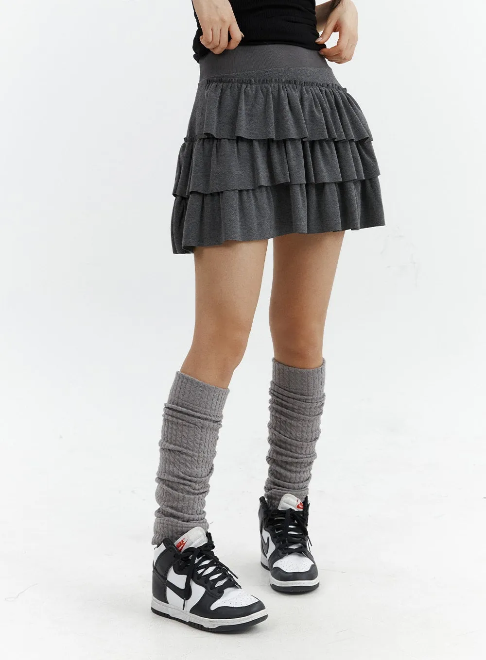 Frill Bandeau Mini Skirt CJ424 sold by Lewkin product image thumbnail 2