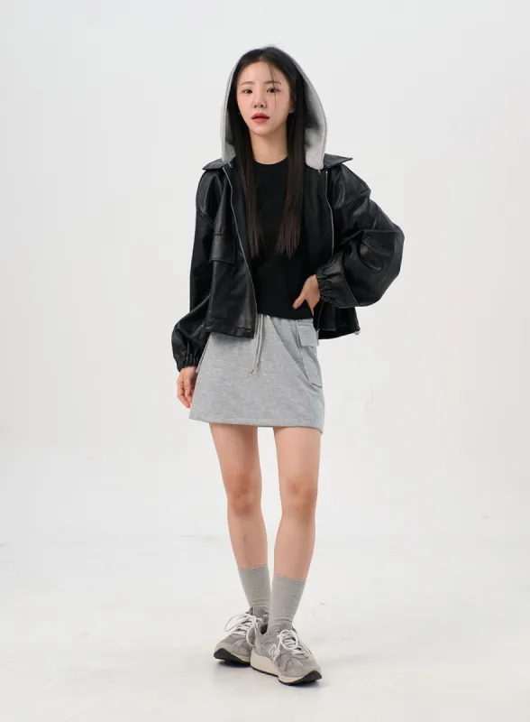 Sweatshirt Mini Skirt OG328 sold by Lewkin