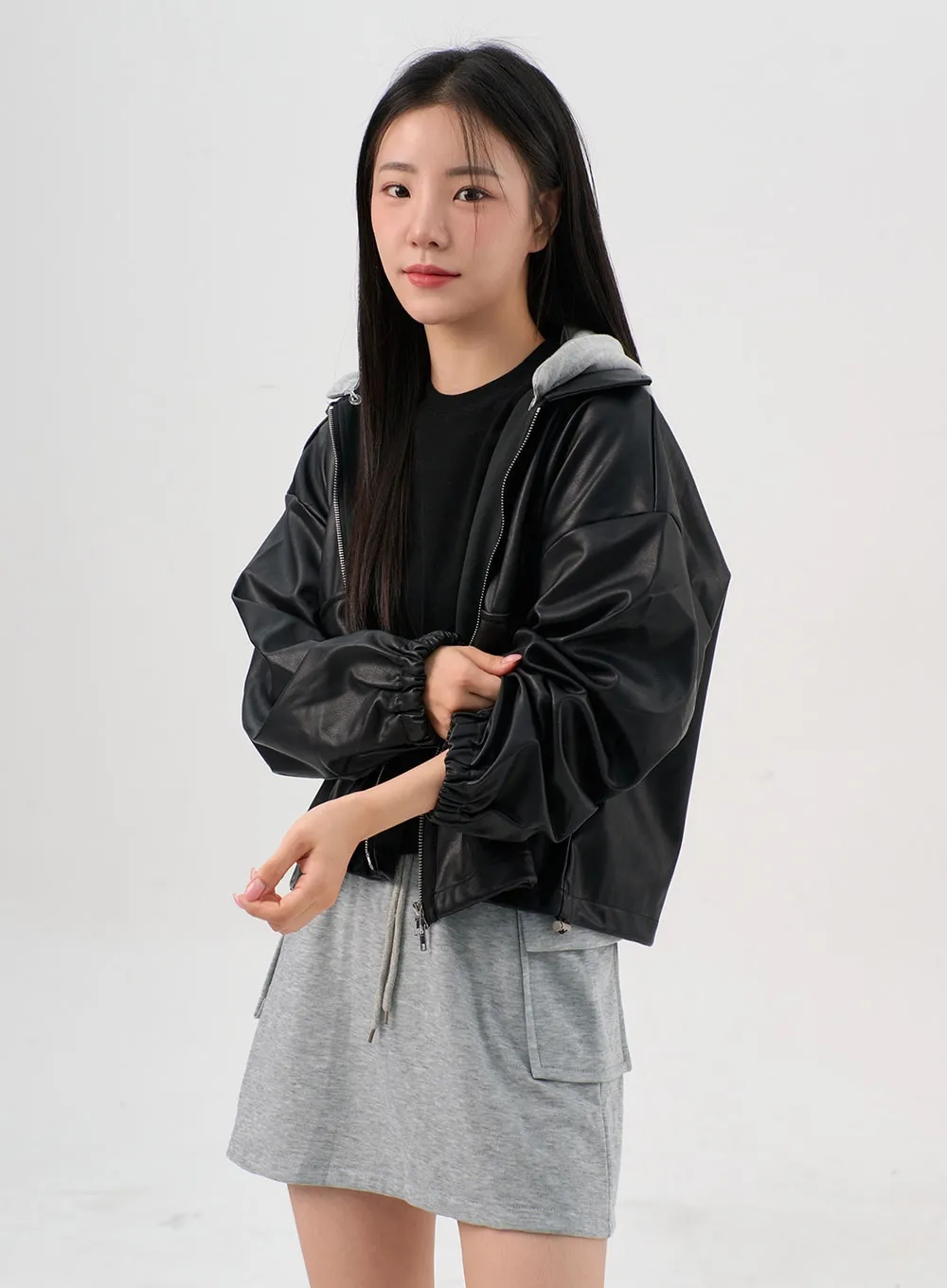 Sweatshirt Mini Skirt OG328 sold by Lewkin product image thumbnail 2