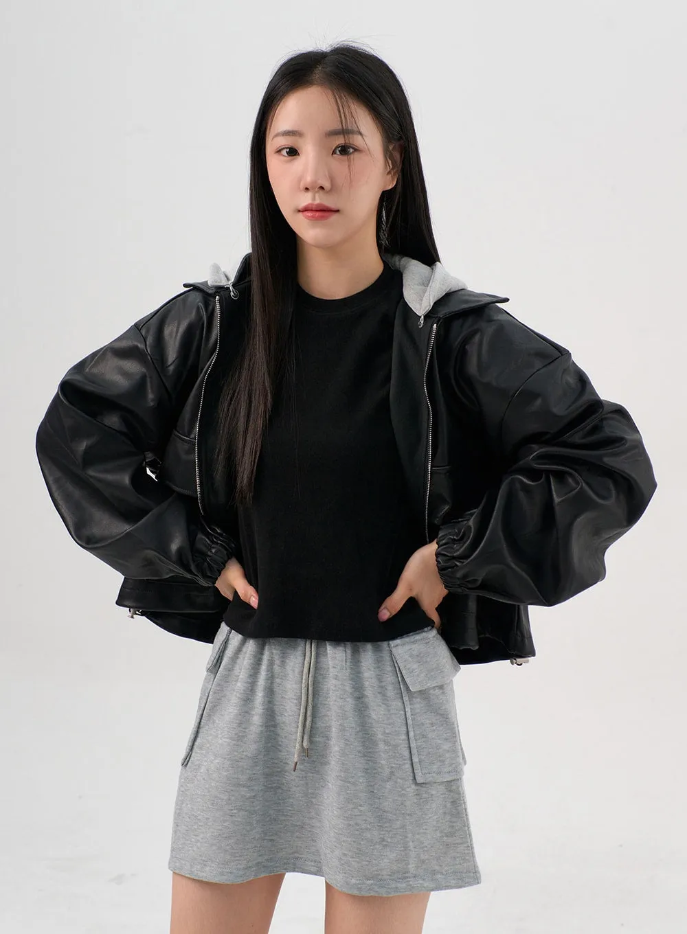 Sweatshirt Mini Skirt OG328 sold by Lewkin product image thumbnail 5