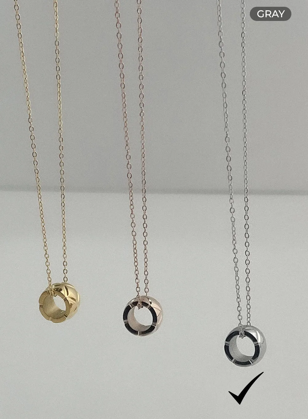 Bold Ring Necklace IL405 sold by Lewkin product image thumbnail 5