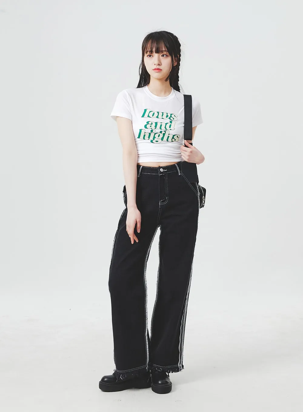 Stitch Detail Jeans BA307 sold by Lewkin product image thumbnail 2