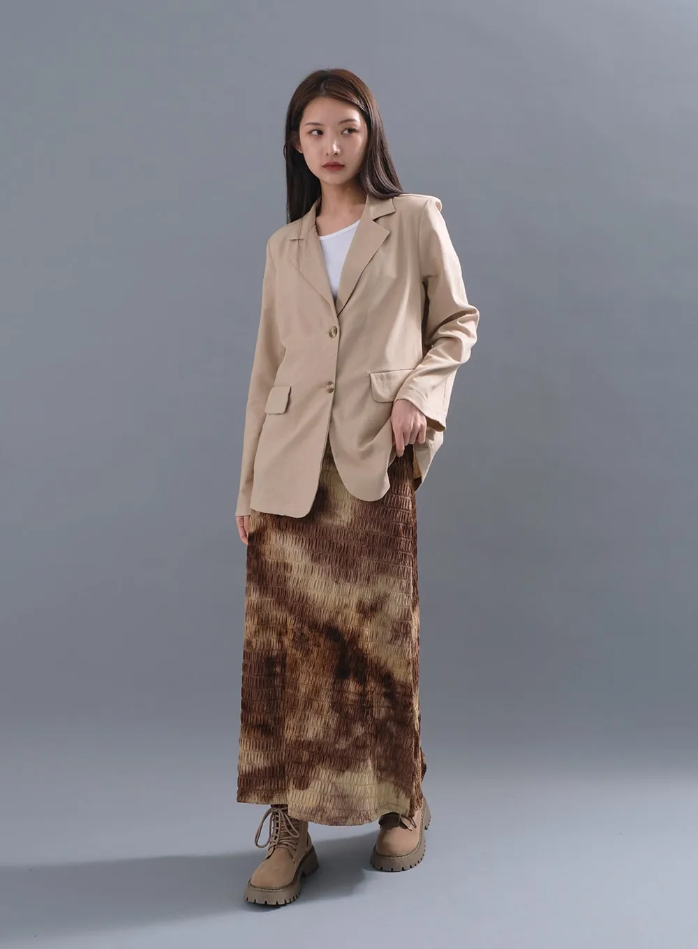 Loose-Fit Linen Blazer Jacket CM3 sold by Lewkin product image thumbnail 2