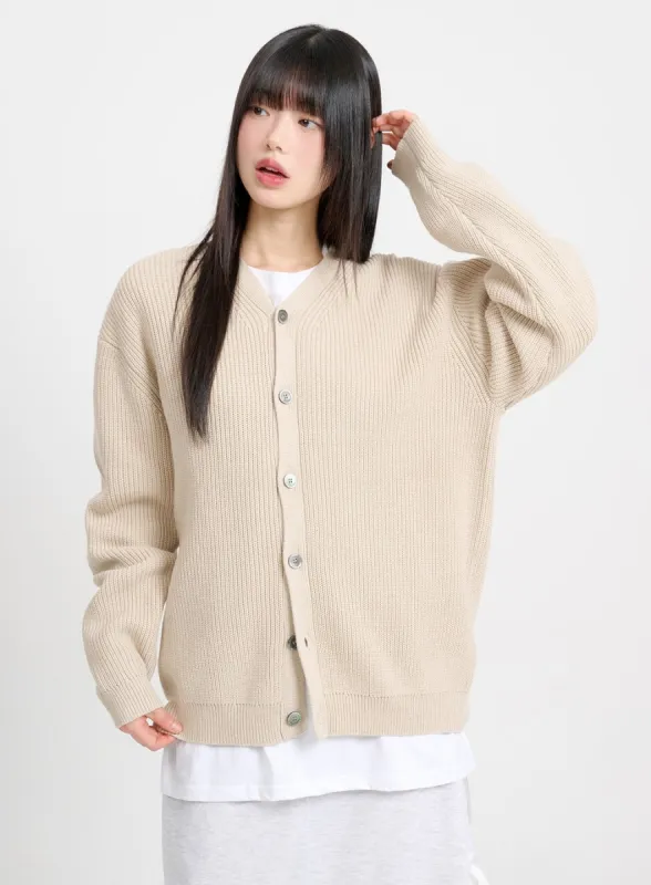 Oversized Knit Cardigan CM415 sold by Lewkin