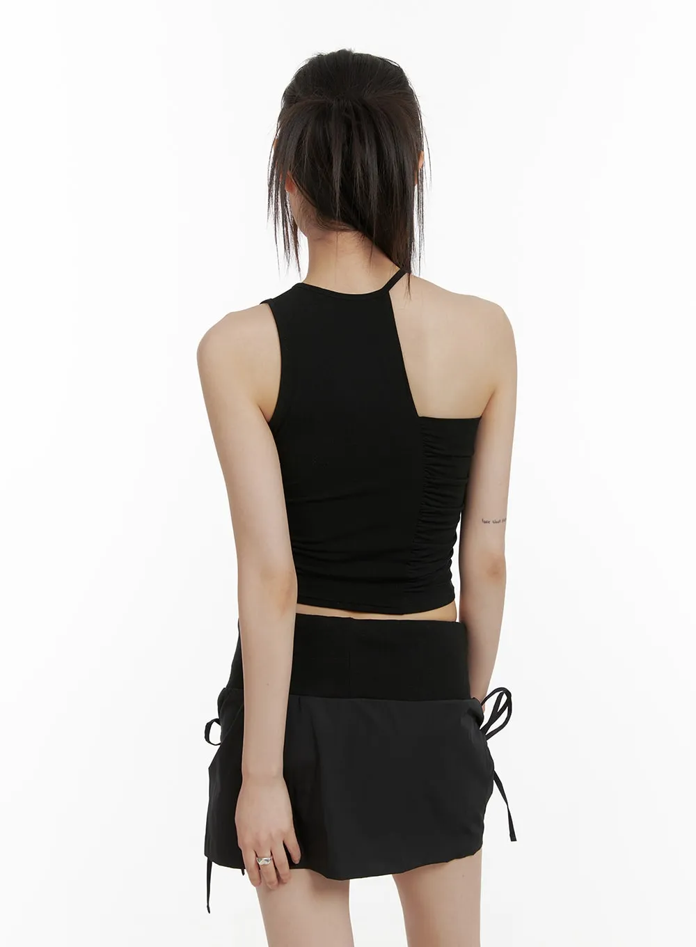 Unbalanced Strap Sleeveless Top CA418 sold by Lewkin product image thumbnail 5
