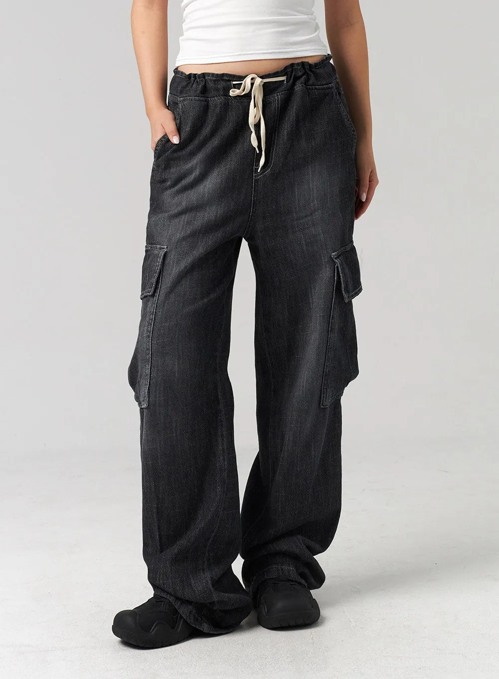 Wide Cargo Jeans CL305 sold by Lewkin product image thumbnail 5