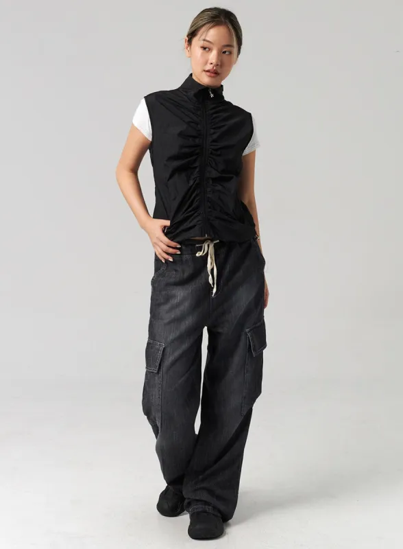 Wide Cargo Jeans CL305 sold by Lewkin