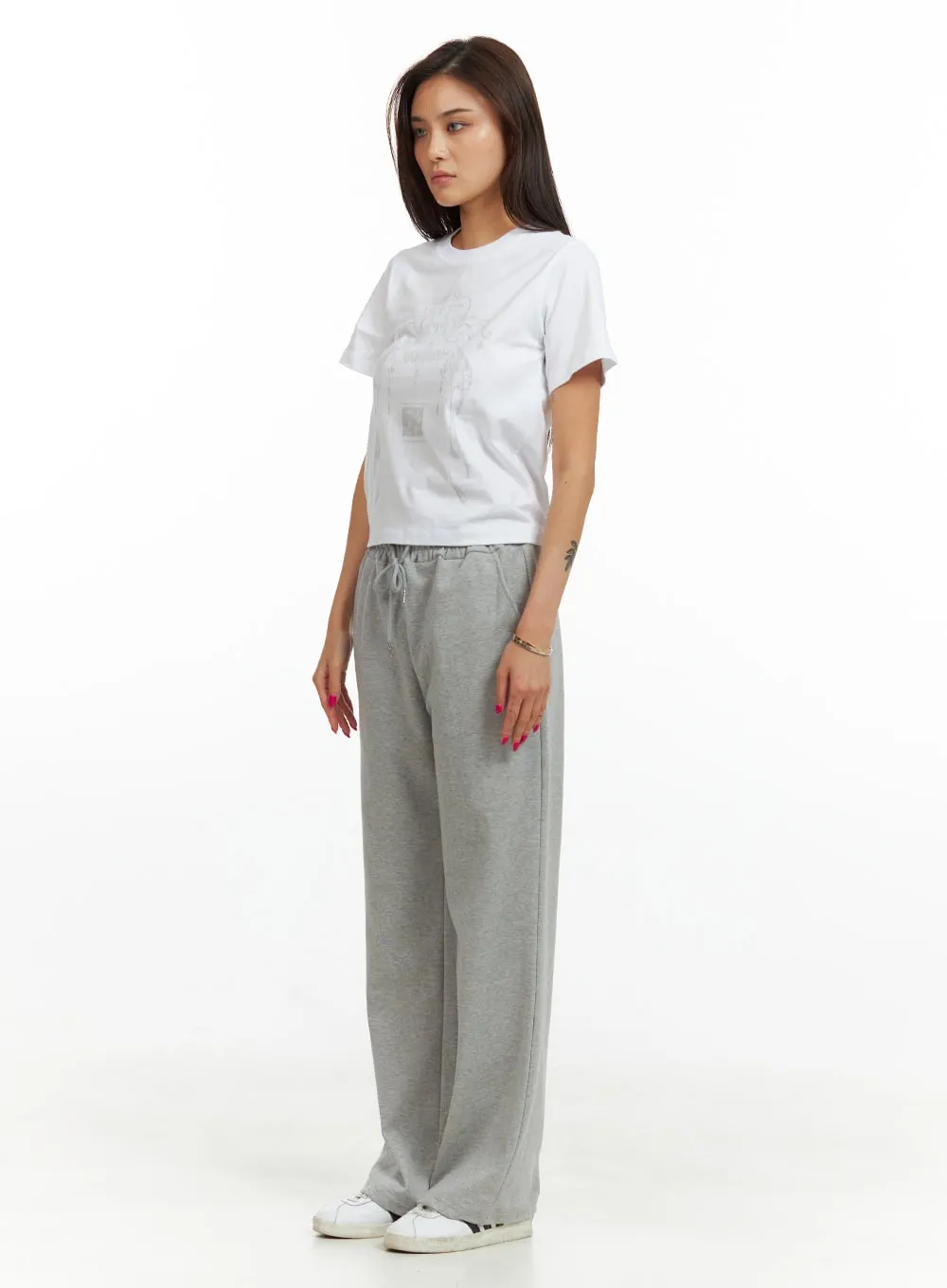 Cotton Summer Sweatpants IU419 sold by Lewkin product image thumbnail 2