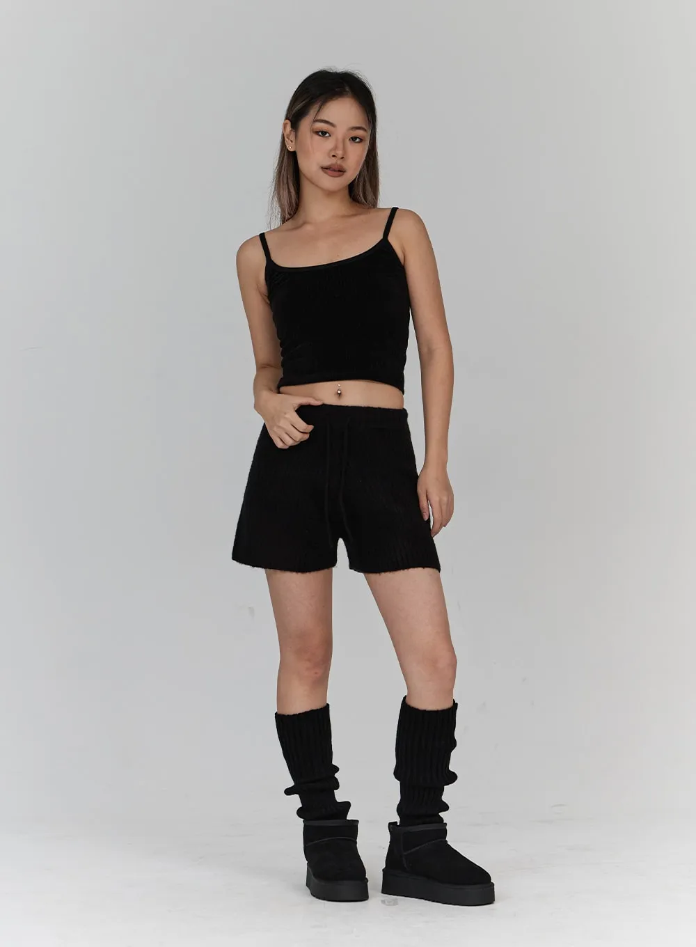 Velvet Crop Knit Tank Top CN18 sold by Lewkin product image thumbnail 3