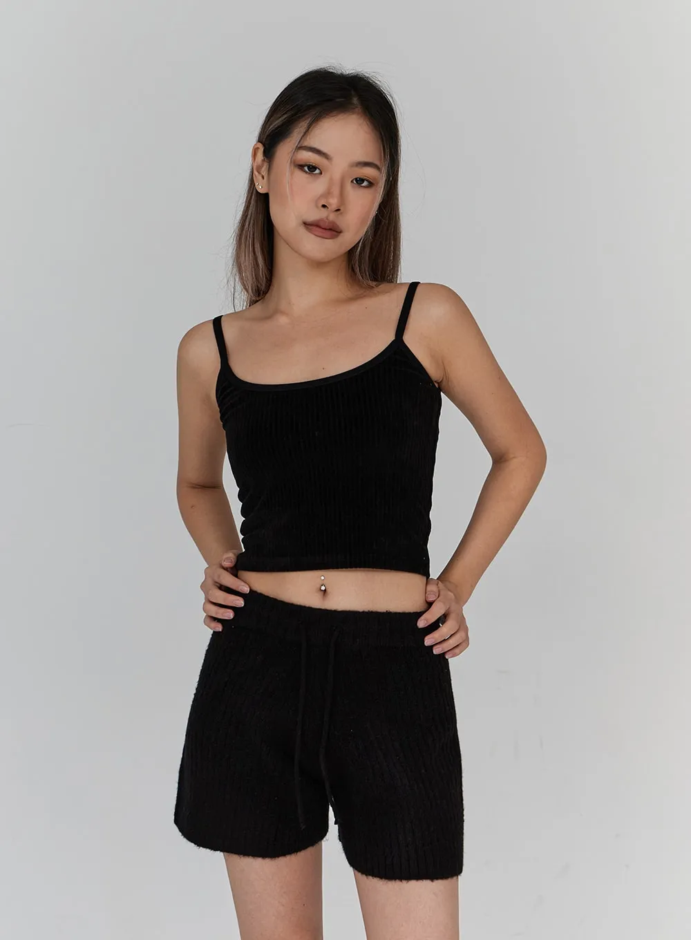 Velvet Crop Knit Tank Top CN18 sold by Lewkin product image thumbnail 5