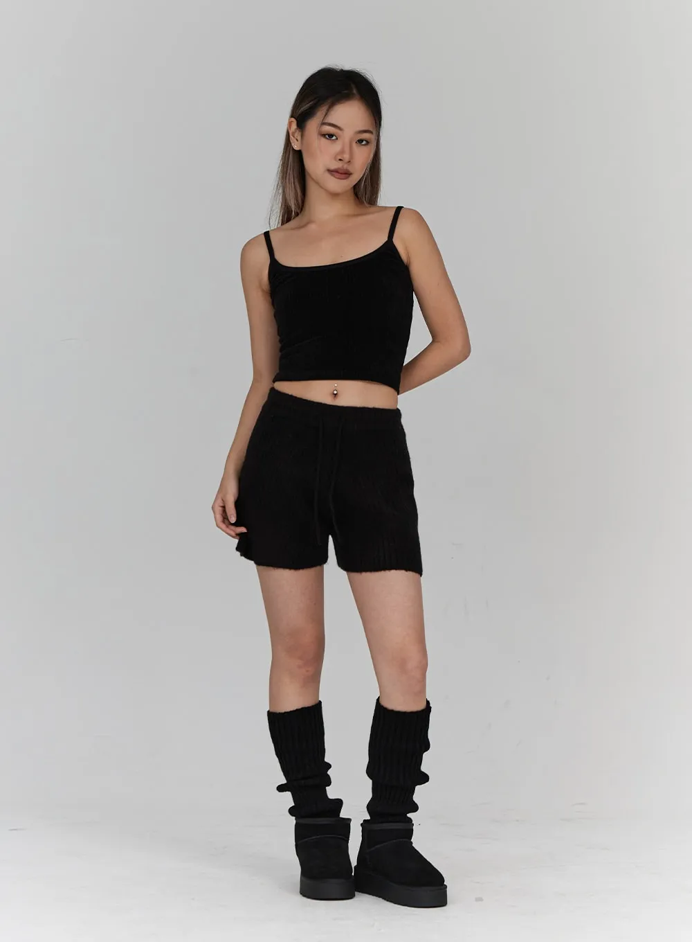 Velvet Crop Knit Tank Top CN18 sold by Lewkin product image thumbnail 4