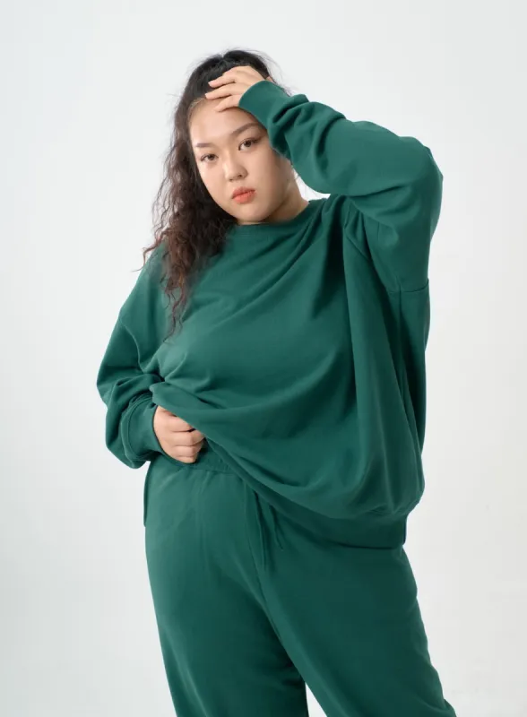 Plus Casual Oversize Sweatshirt IO05 sold by Lewkin