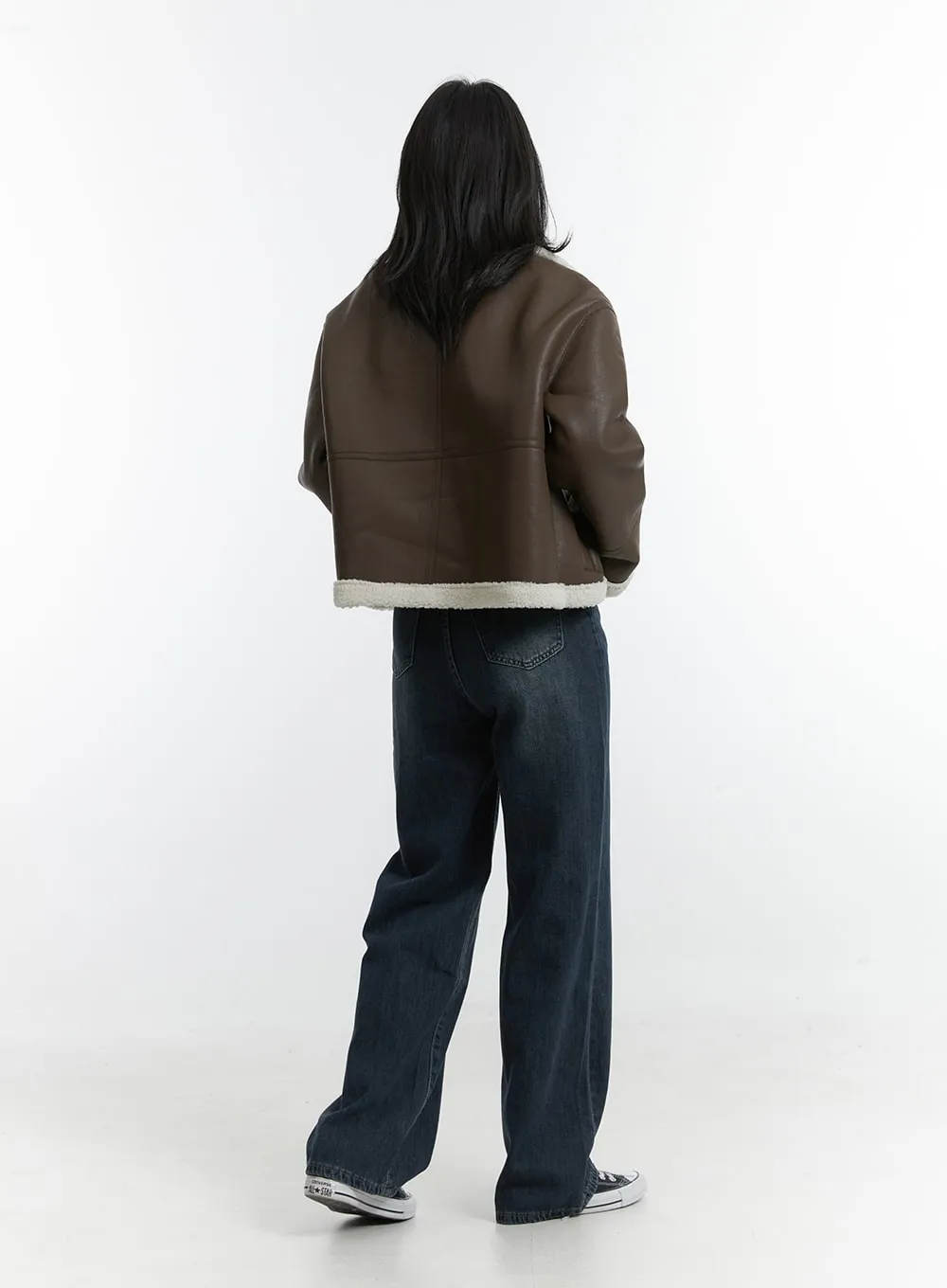 Blue Washed Straight Jeans OD313 sold by Lewkin product image thumbnail 5