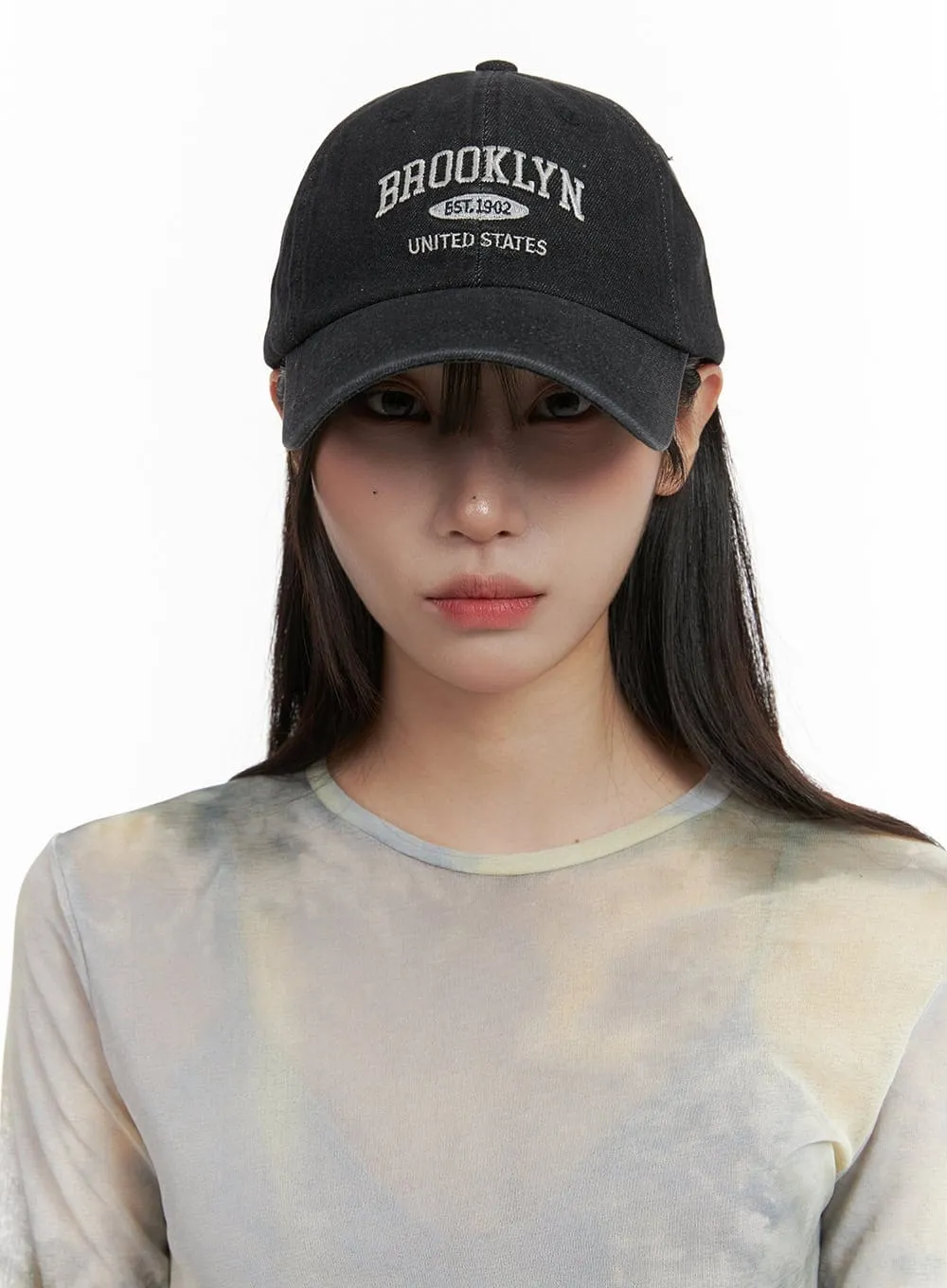 Embroidered Denim Cap CA430 sold by Lewkin product image thumbnail 3