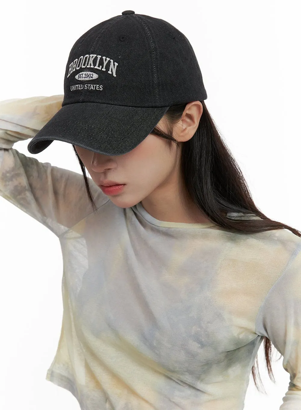 Embroidered Denim Cap CA430 sold by Lewkin