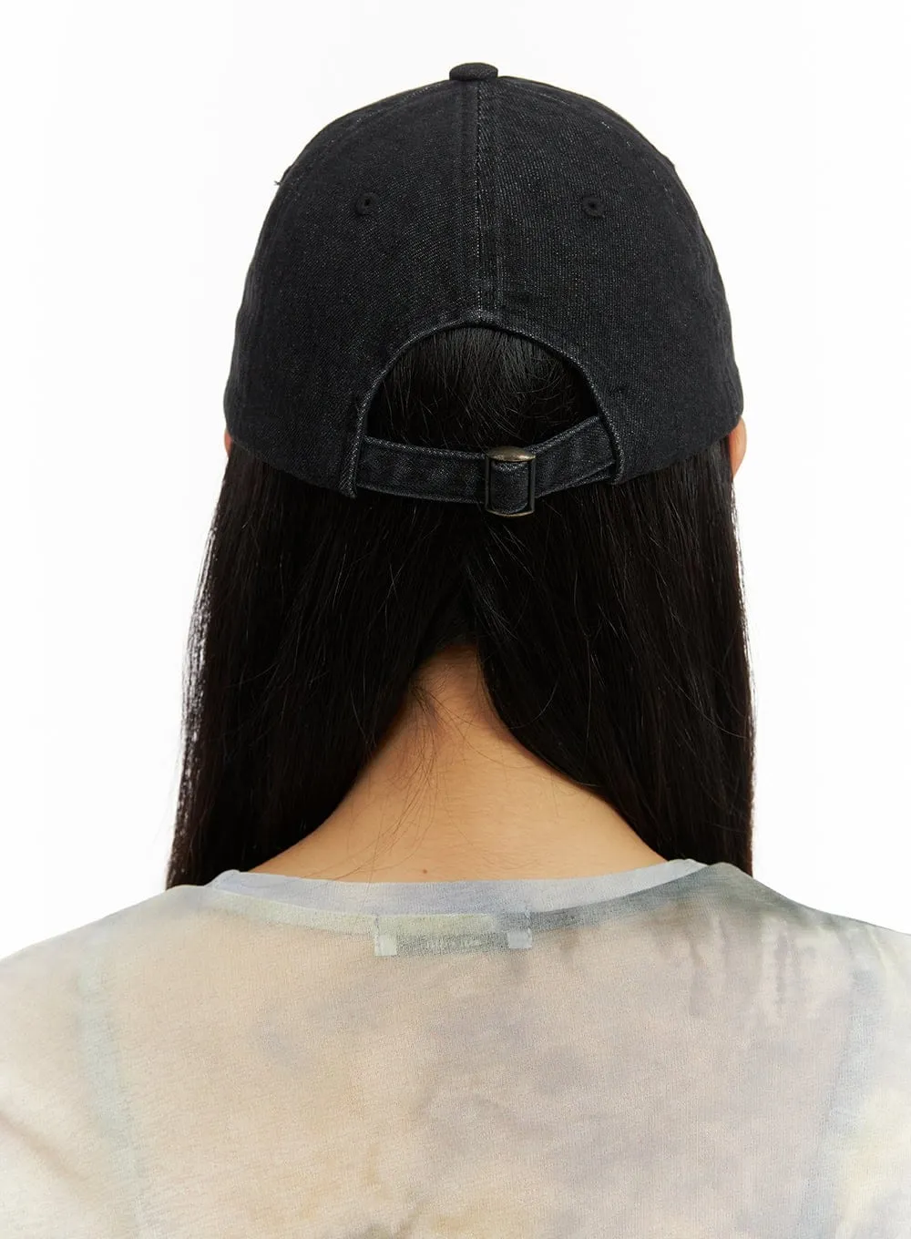 Embroidered Denim Cap CA430 sold by Lewkin product image thumbnail 5
