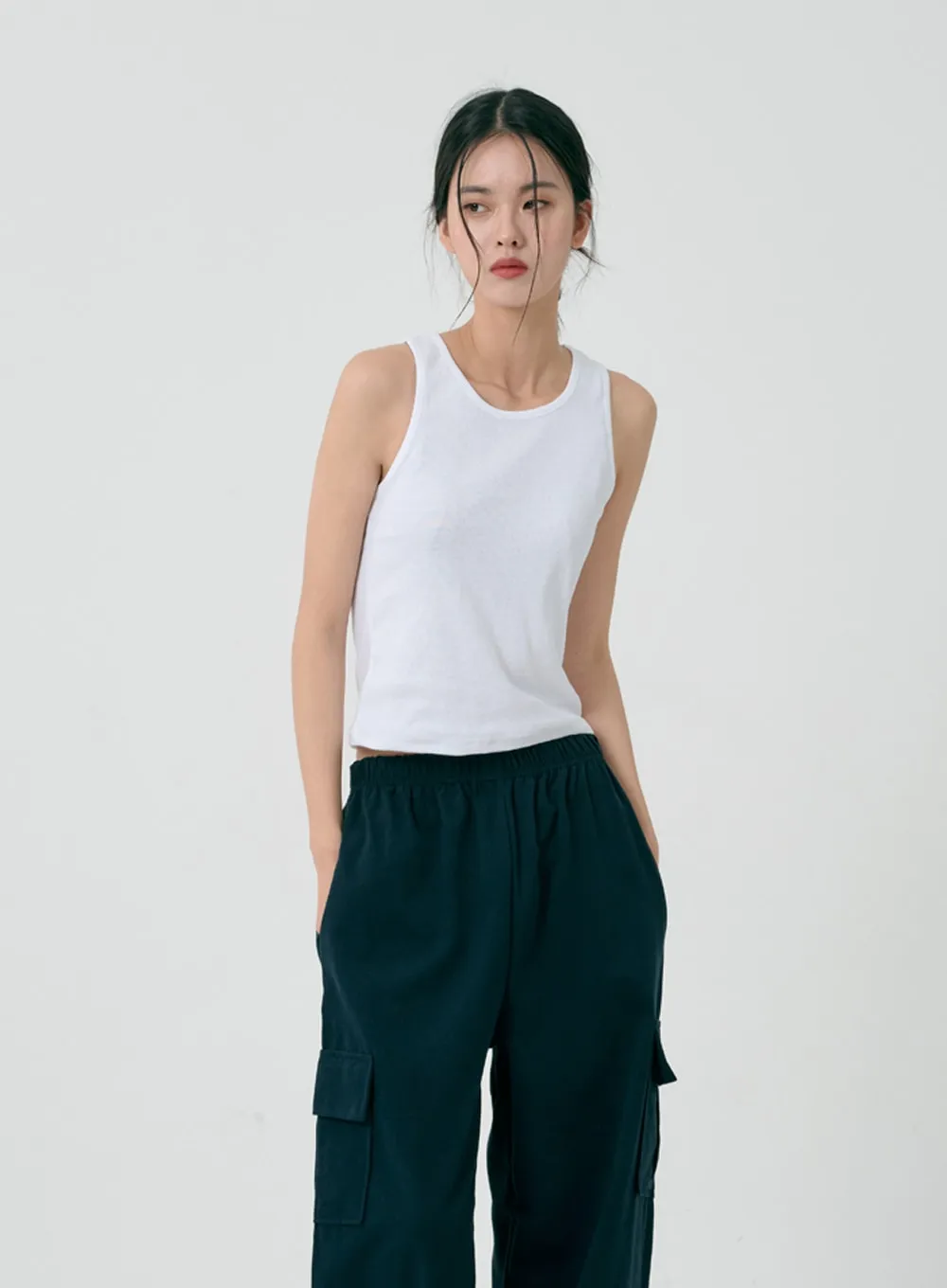 Round Neck Sleeveless Top ID08 sold by Lewkin product image thumbnail 2