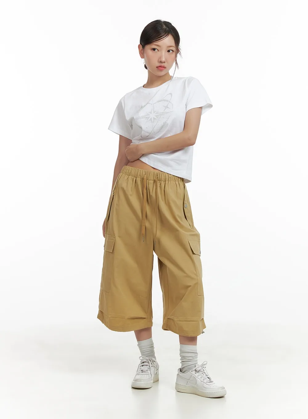 Midi Cargo Shorts CL418 sold by Lewkin product image thumbnail 2