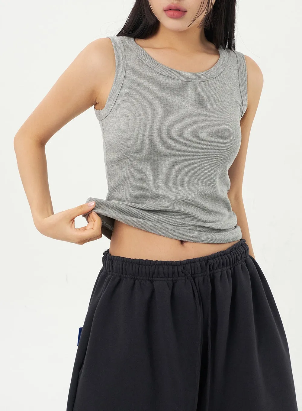 Crewneck Knit Tank Top CA326 sold by Lewkin product image thumbnail 2
