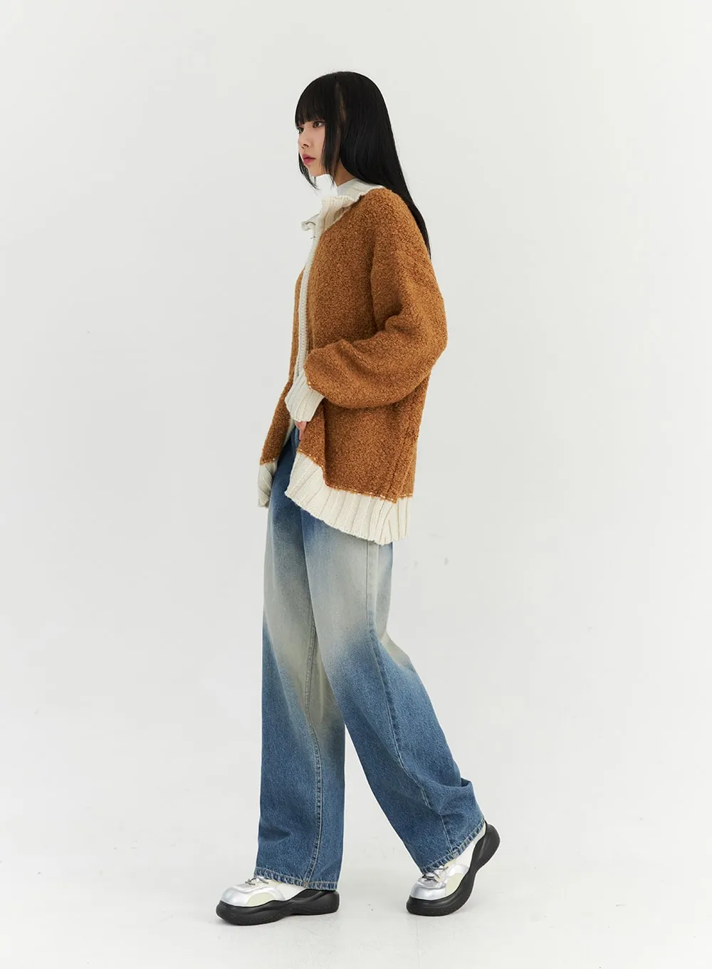 Cozy Oversized Knit Sweater Jacket CN307 sold by Lewkin product image thumbnail 3