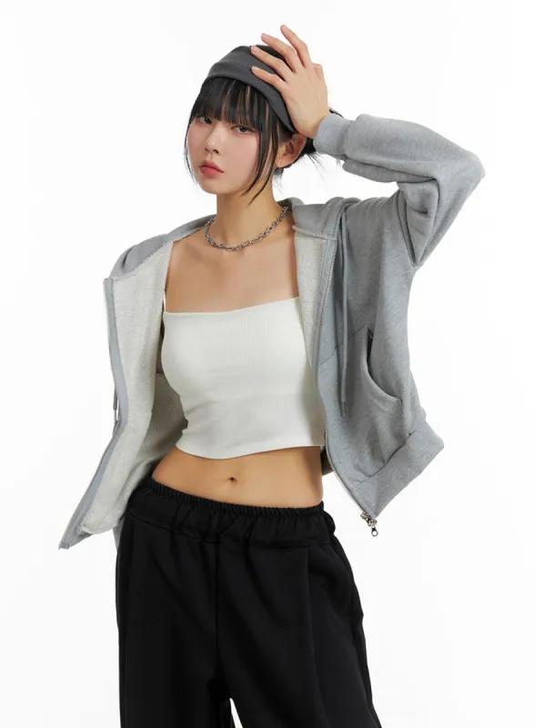 Basic Hoodie Jacket IF402 sold by Lewkin