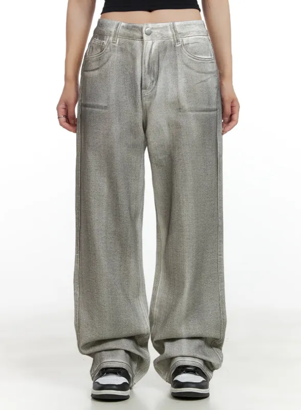 Vintage Washed Low Rise Baggy Jeans CL424 sold by Lewkin