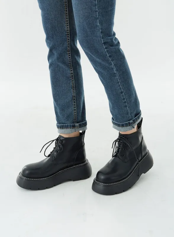 Chunky Short Walker Boots OG29 sold by Lewkin