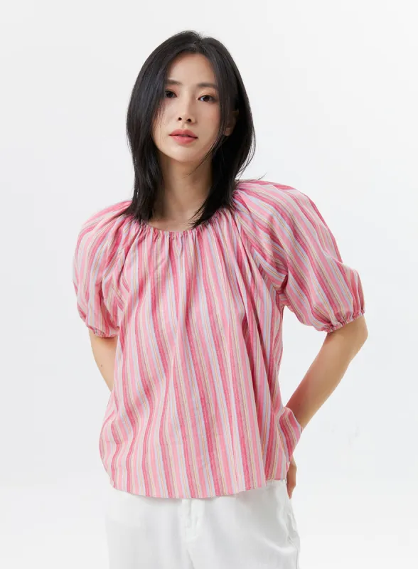 Stripe Blouse OL326 sold by Lewkin