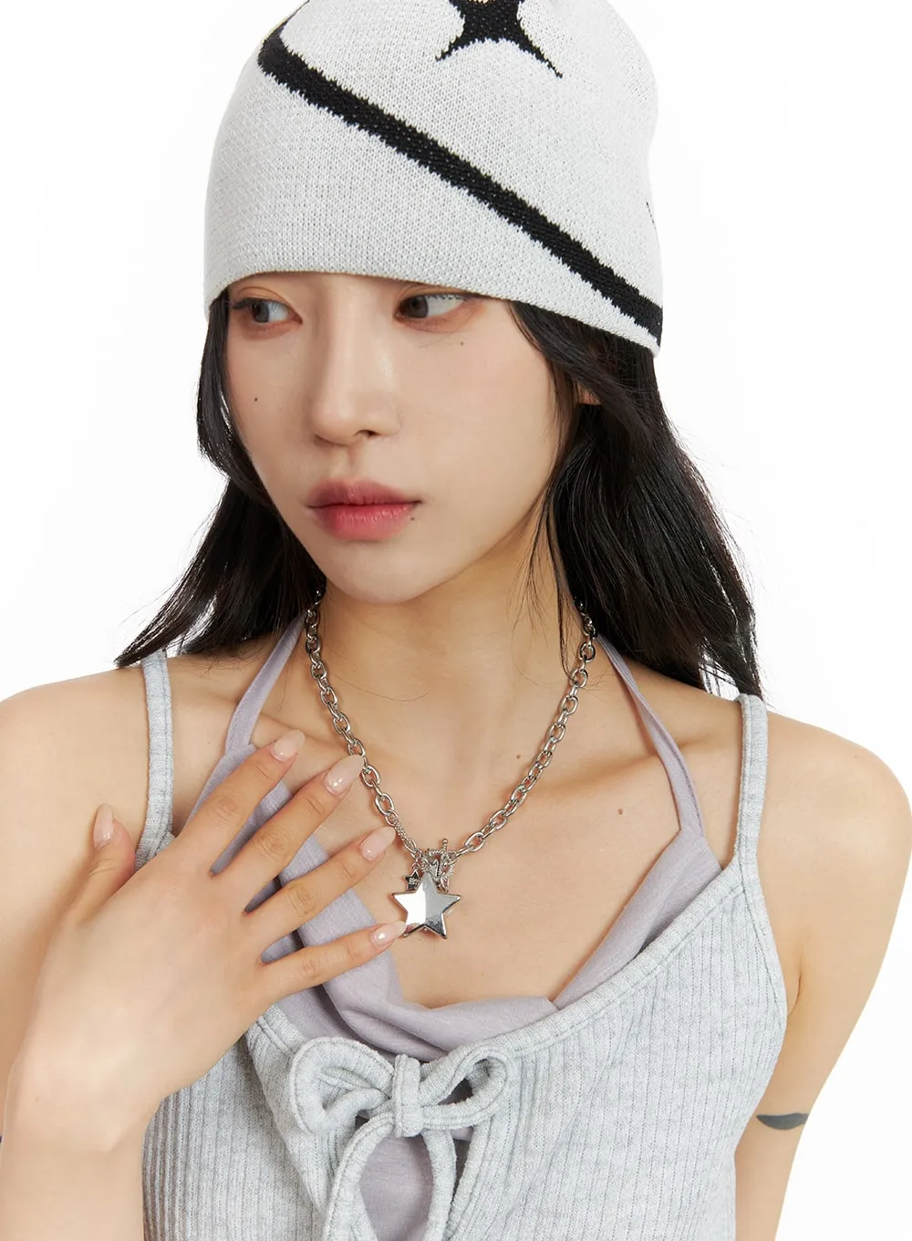 Star Pendant Chain Necklace CF416 sold by Lewkin