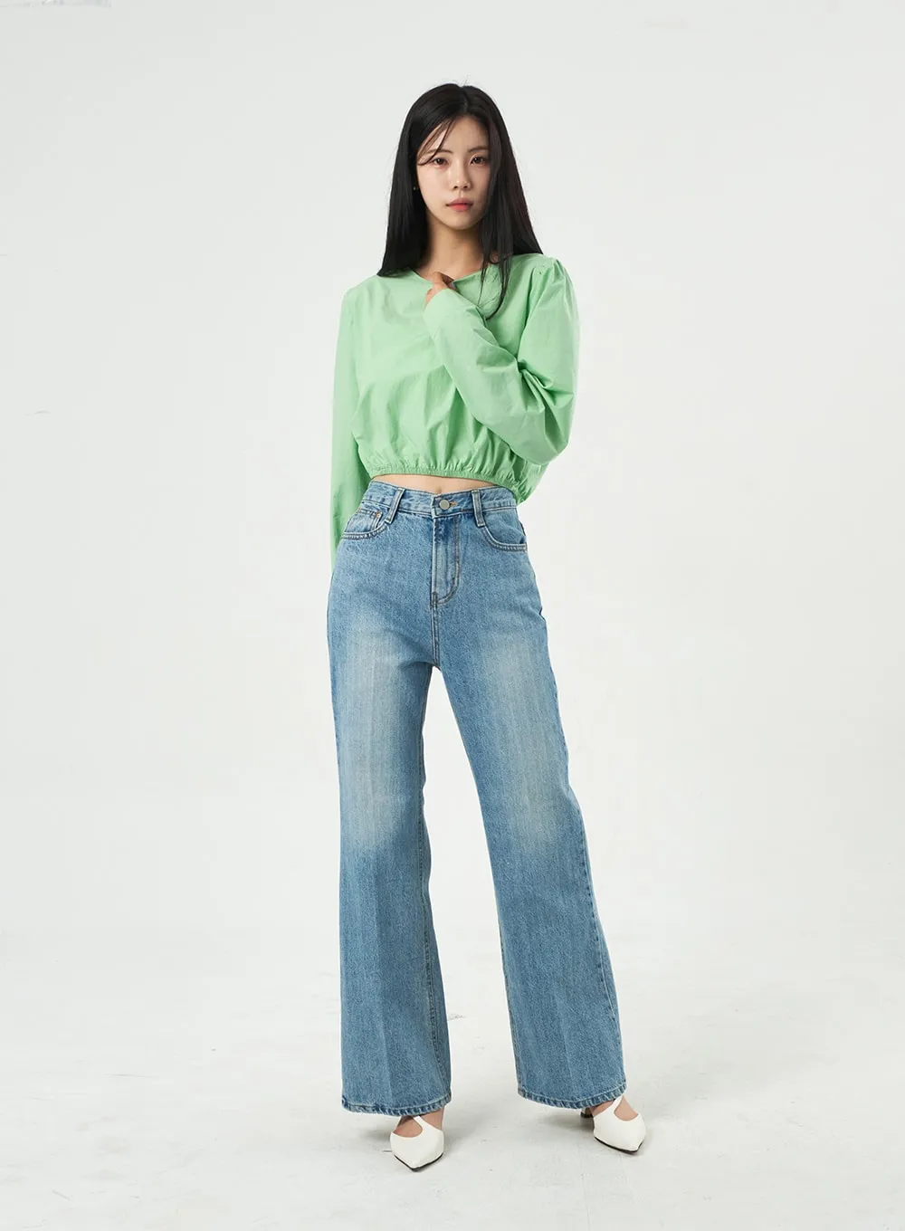 High Waist Jeans OA325 sold by Lewkin product image thumbnail 5