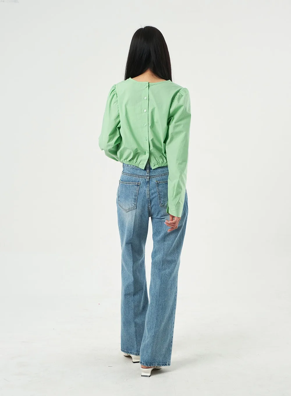 High Waist Jeans OA325 sold by Lewkin product image thumbnail 4