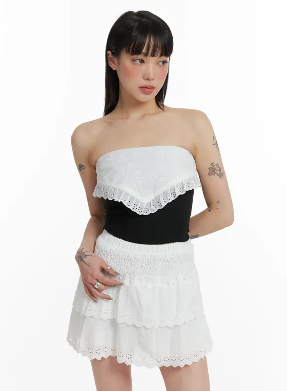 Lace Tube Top IF423 sold by Lewkin