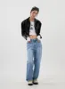 Mid-Rise Wide Leg Jeans CJ310 sold by Lewkin